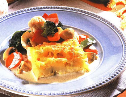 Овощное рагу с сыром и картофелем